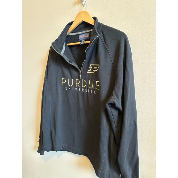 Purdue Jansport Quarter Zip Relaxed Fit 2XL - fits like a Large, runs small! - Picture 4 of 9